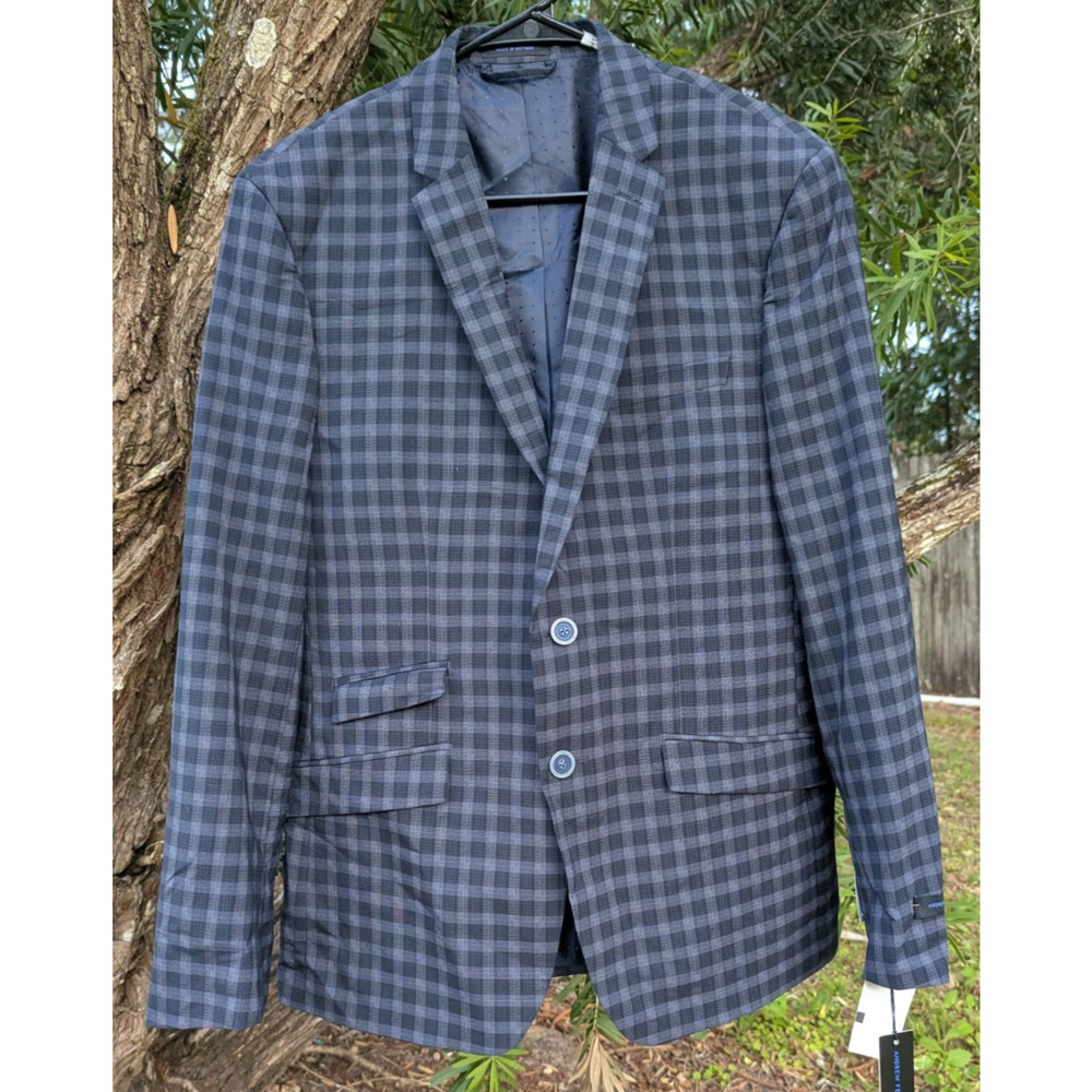 Andrew Fezza Men's Jacket Sport Coat Blazer NWT Size 40 Short Plaid